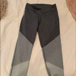grey colorblock leggings